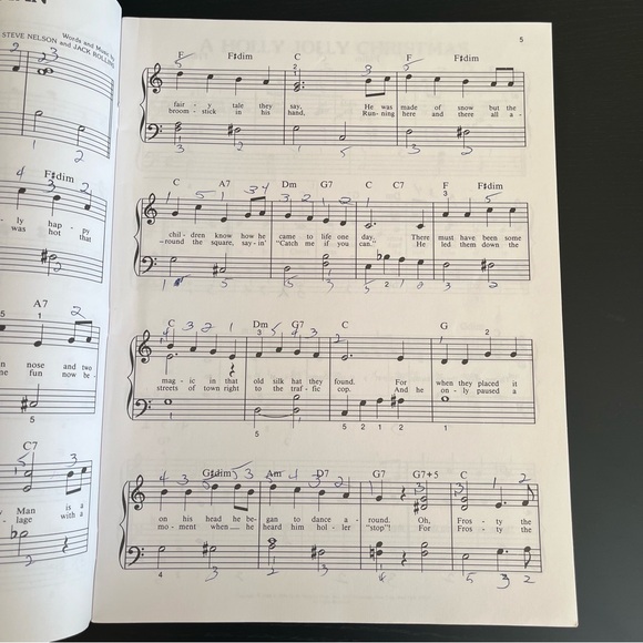 Big Note Easy Piano Merry Christmas Book Bill Boyd Hal Leonard 1987 Sheet Music - Picture 10 of 16